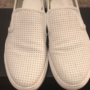 Kenneth Cole white slip on loafers